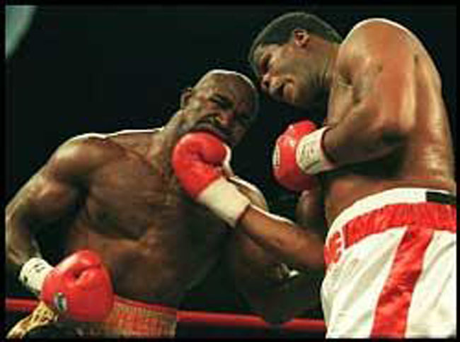 Holyfield - the real deal - goes down