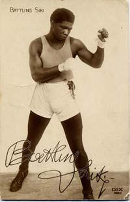 Signed photo - Battling Siki
