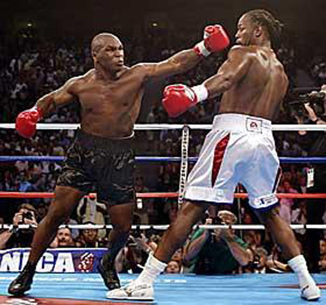 Tyson swings after Lewis