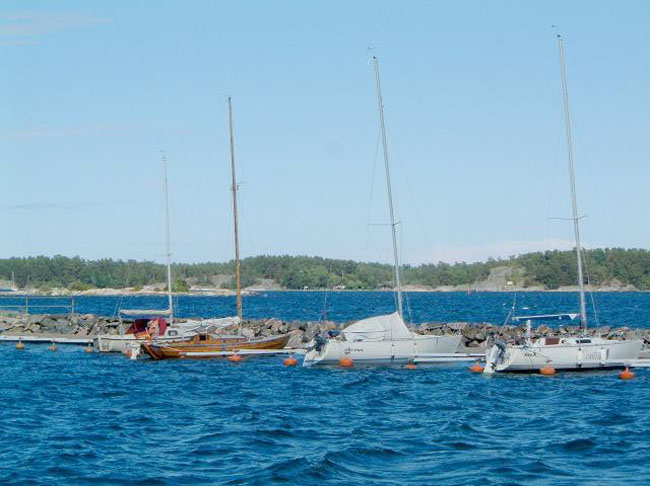Boats by the harbour
