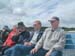 My father to the right enjoying the breeze